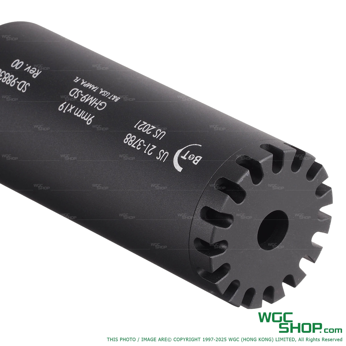 Close-up of GHM9 SD big suppressor