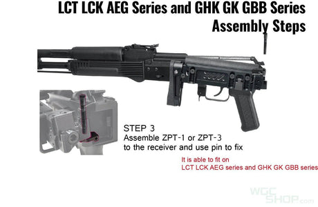 LCT Z Series PT-3 AK Foldable Buttstock Classic ( ZPT-3 ) - WGC Shop