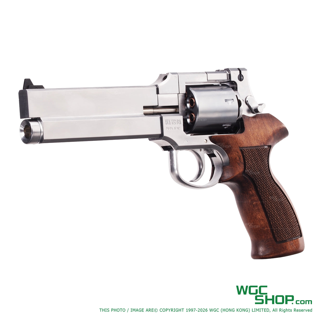 MARUSHIN Mateba Revolver 6 Inch - Sliver Wood Grip MSJP-MATEBA-6-S-WG - WGC Shop