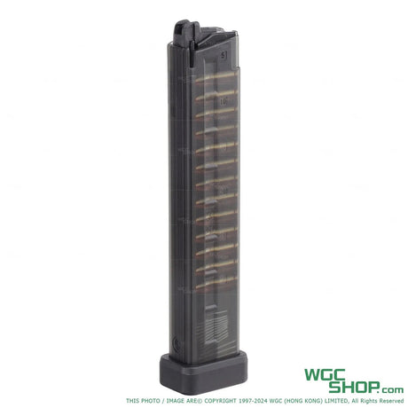 Left side view of maruyama 45 rounds gas magazine for MP-IX and SCW-9 Pro