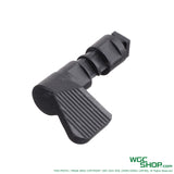 Black angled safety selector switch part for Maruyama SCW-9 G airsoft gun shown on white background