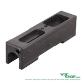 Black Northeast Steel bolt carrier set for Uzi Mini GBB airsoft gun on white background