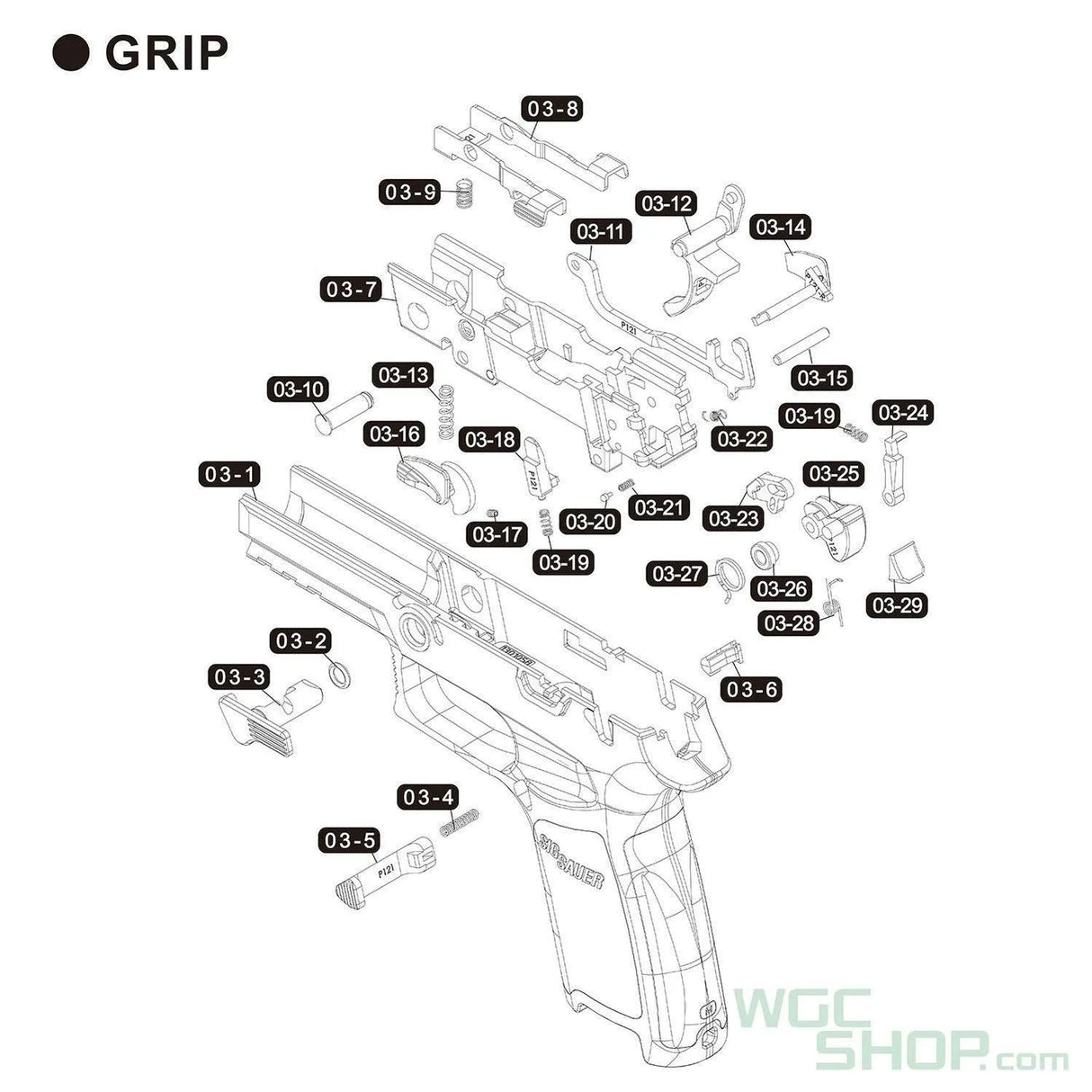 SIG AIR / VFC M17 CO2 Blowback Airsoft - WGC Shop