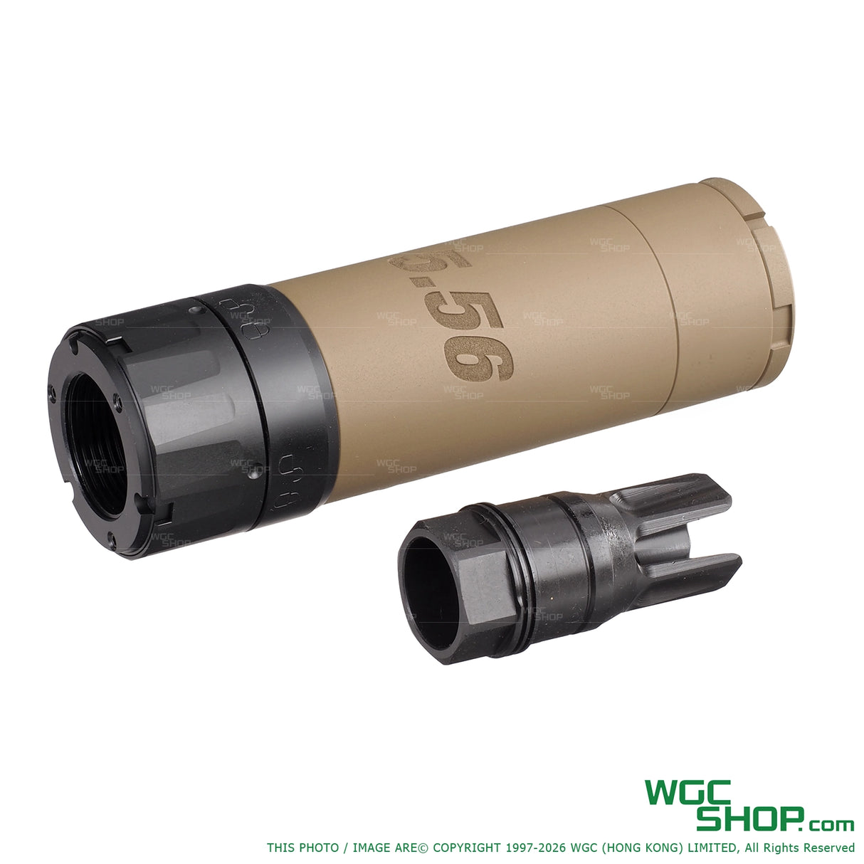 TASK FORCE SLX556C Suppressor with Flash Hider Tan TF-SLX556C-TN - WGC Shop