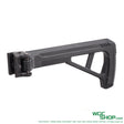 Black Tokyo Marui folding 20mm rail stock for airsoft guns on white background