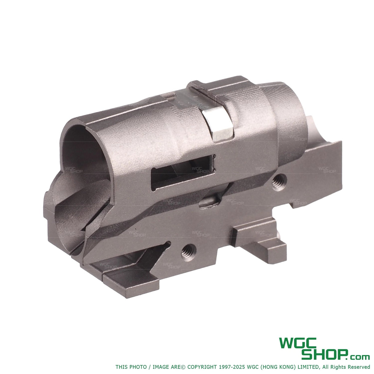 Top Shooter CNC aluminum hop-up unit for VFC PDP GBB Airsoft pistols, dark metal finish