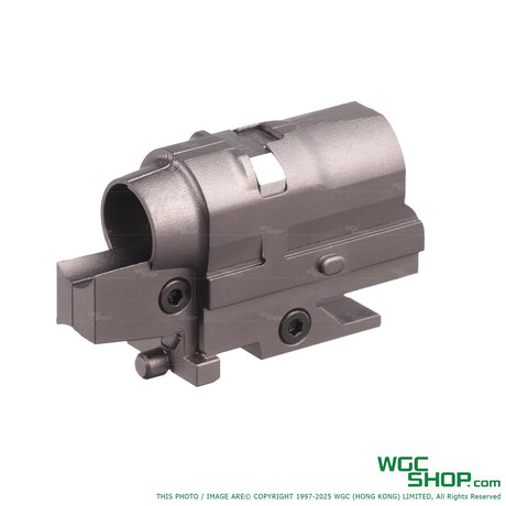 Top Shooter CNC aluminum hop-up set for VFC PDP GBB airsoft gun in matte gray finish