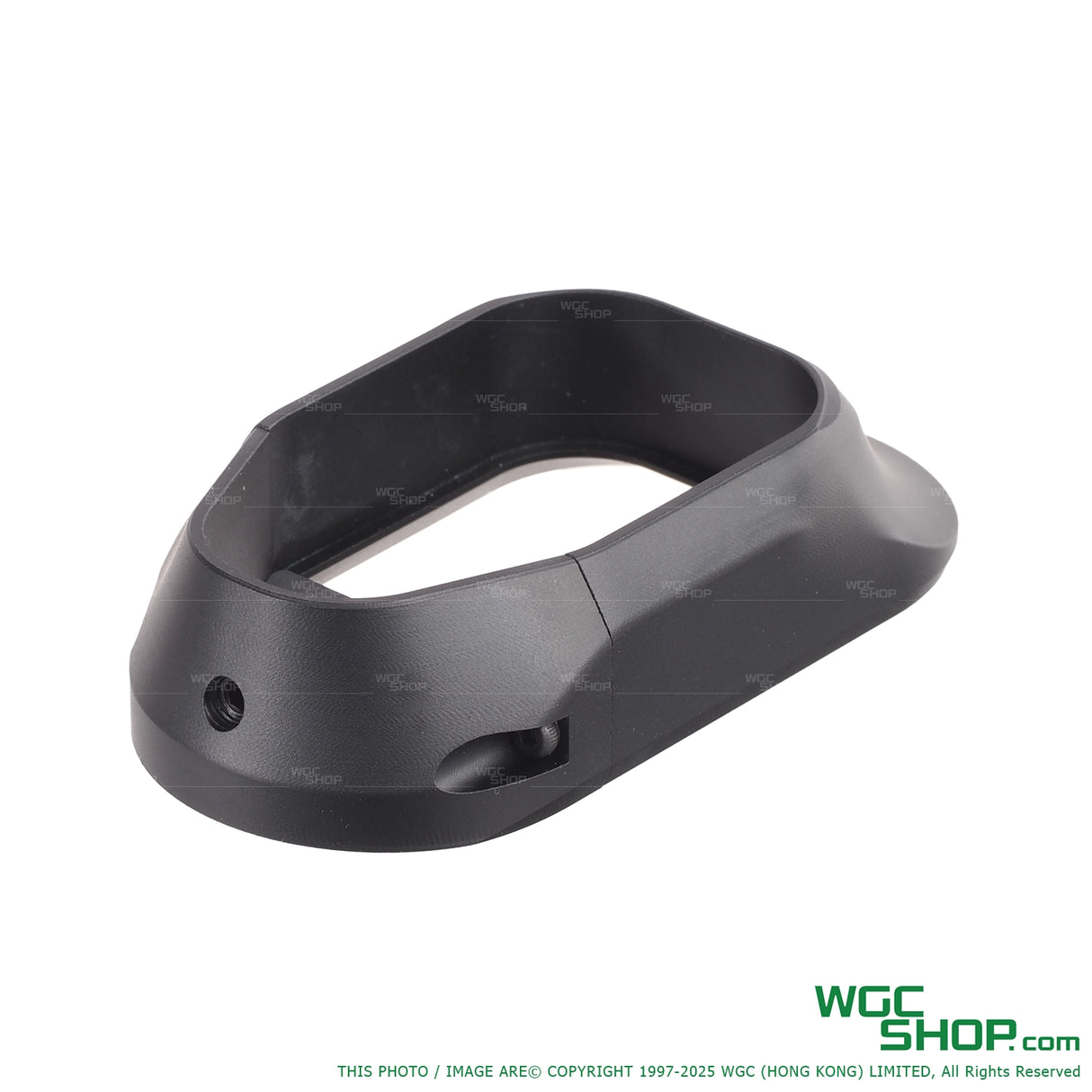 Black polymer magwell for Maruyama MP IX-2 pistol with smooth rounded edges