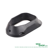 Black polymer magwell for Maruyama MP IX-2 pistol with smooth rounded edges