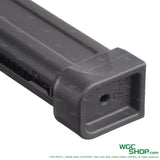 Close-up of TTI Airsoft 40-round CNC aluminum lightweight Hi-Capa gas magazine in black