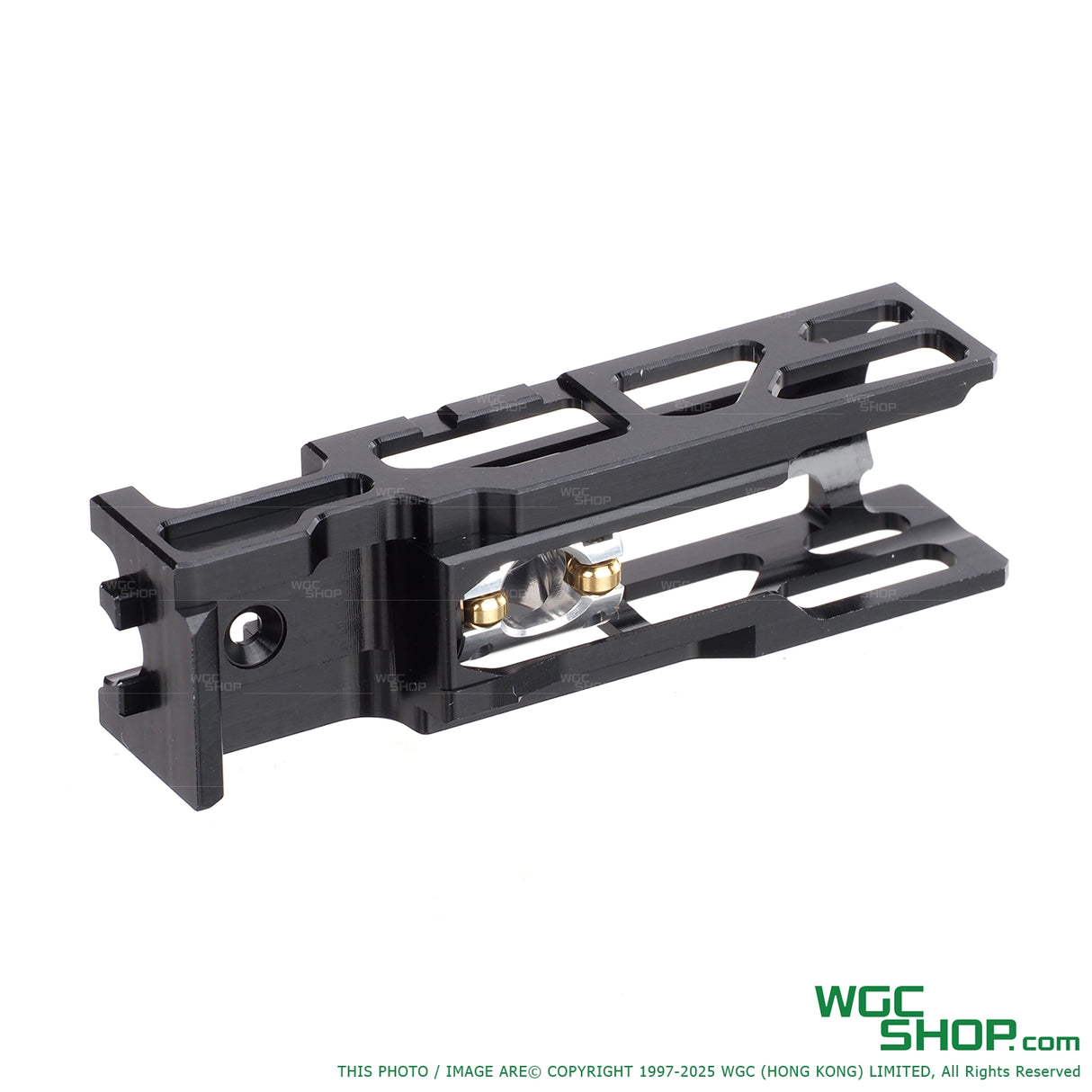 Bottom view of black TTI WE G19 and G17 airsoft blowback housing