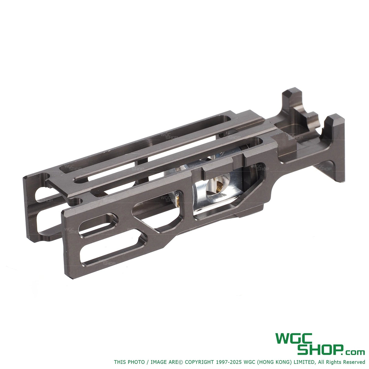 TTI CNC lightweight blowback housing for WE G17 G19 GBB airsoft pistols in gunmetal gray