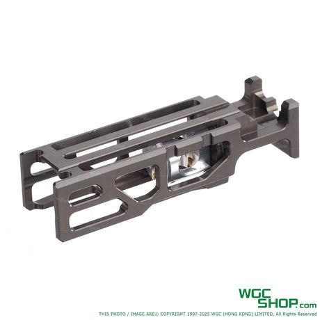TTI CNC lightweight blowback housing for WE G17 G19 GBB airsoft pistols in gunmetal gray