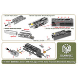 TTI AIRSOFT Hot Wheels Series Zero Friction Lightweight Blowback Housing for Marui Hi-Capa / 1911 GBB