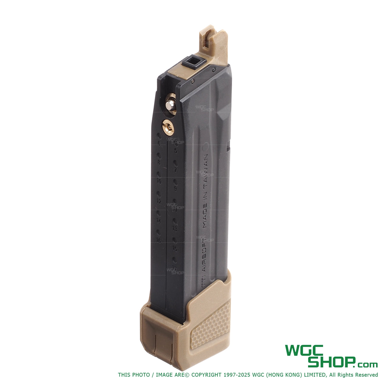 TTI AIRSOFT 28Rds Lightweight Gas Airsoft Magazine for VFC M17 P320 GBB Series Dark Earth TTI-M0008-FDE - WGC Shop
