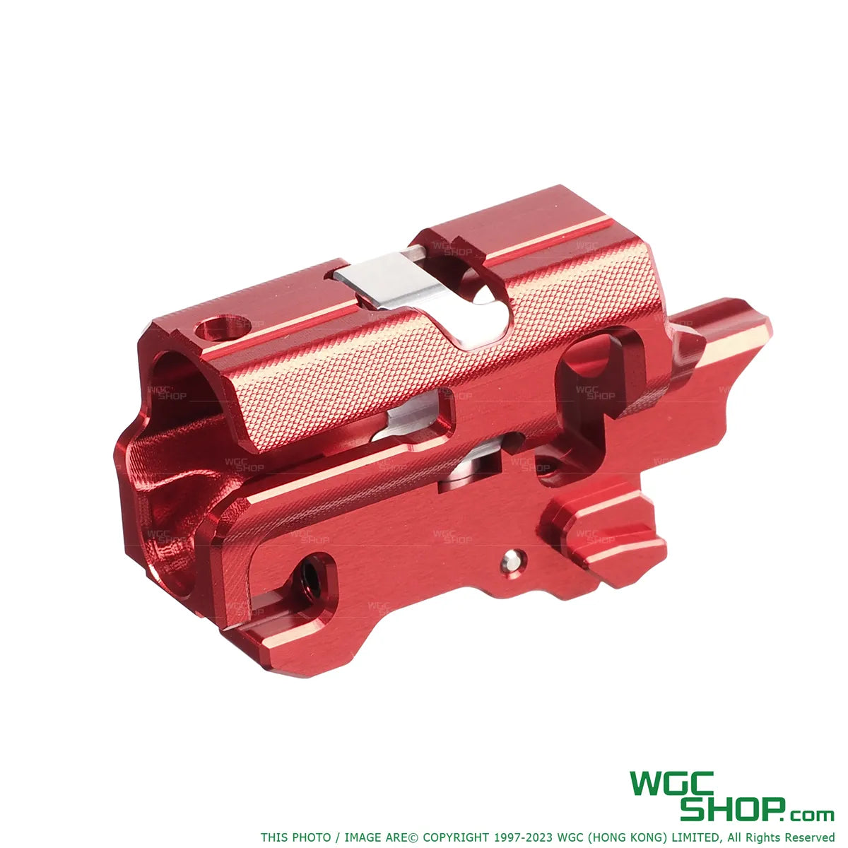 Right view of TTI AIRSOFT Infinity One Piece Full CNC TDC Hop-Up Chamber for Marui P320 GBB Airsoft - Red