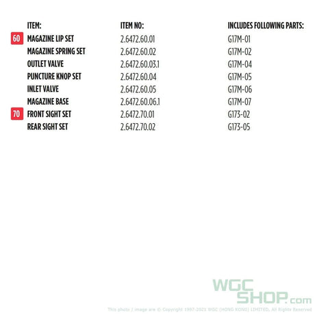 Umarex / GHK Glock G17 Gen3 GBB Airsoft - WGC Shop