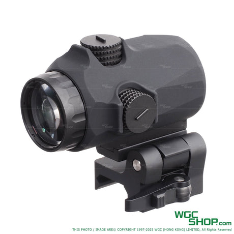Vector Optics Maverick IV 3x22 magnifier with black rubber armored body and quick detach mount