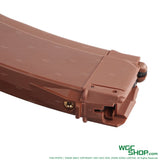 Close-up back view of VFC 50Rds AK Gas Airsoft Magazine
