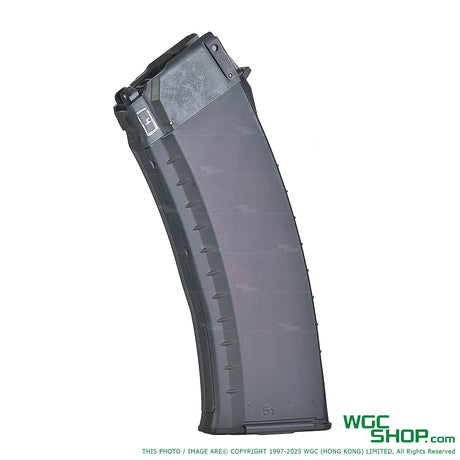 Left view of AKS74U AVS74U gas magazine with WGC Shop logo