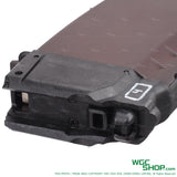 Top lose-up view of VFC AVS74U / AKS74U gas airsoft magazine with WGCShop watermask