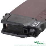 VFC AVS74U AKS74U brown gas airsoft magazine with black base and loading mechanism