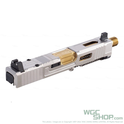 VFC Fowler Industries MKII Glock 19 Gen4 GBB Airsoft Complete Upper Slide Set - Stainless Steel - WGC Shop