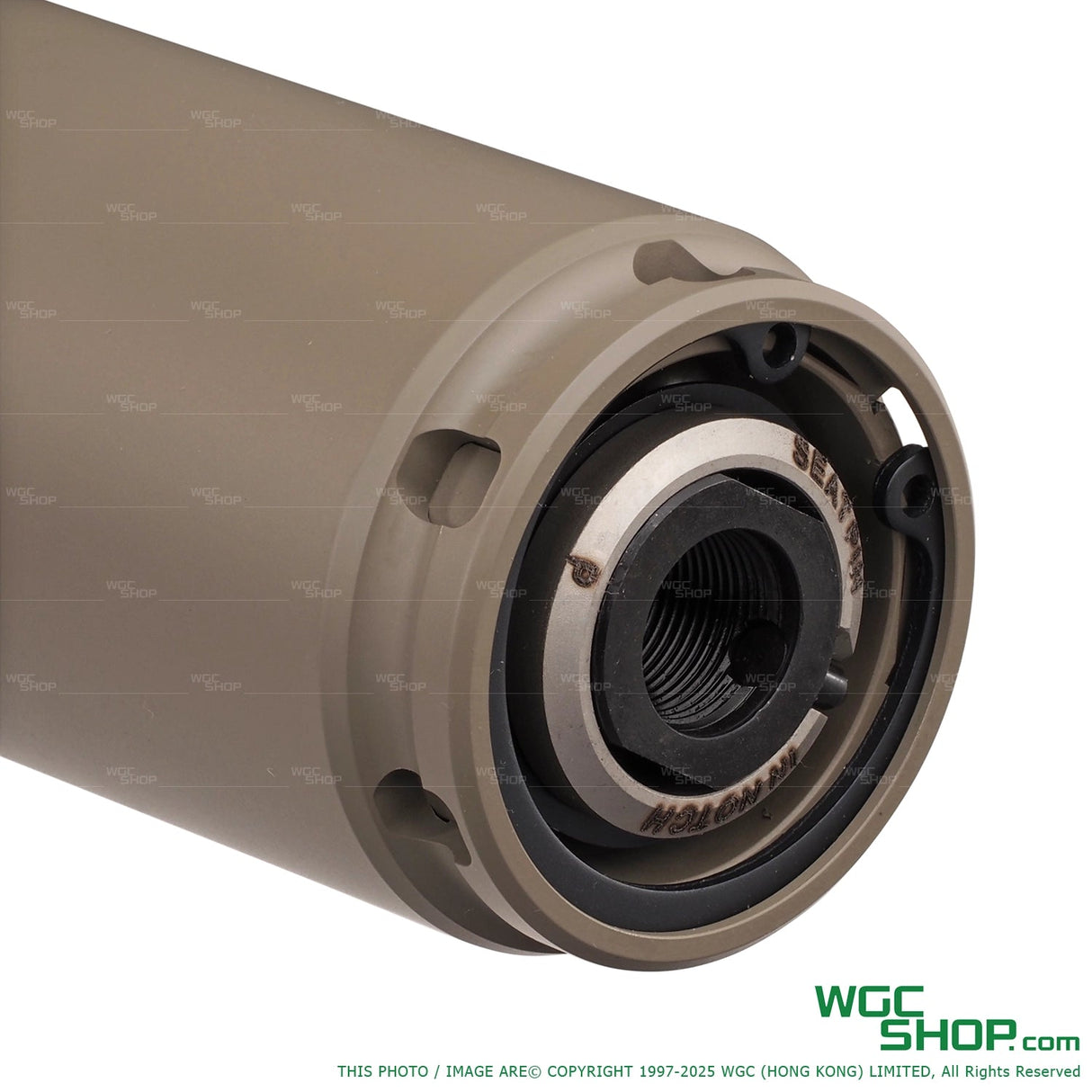 VFC KAC QDC Airsoft Suppressor - Close-Up Back View