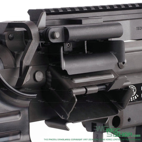 VFC M249 GBB Airsoft - Receiver Close-Up View