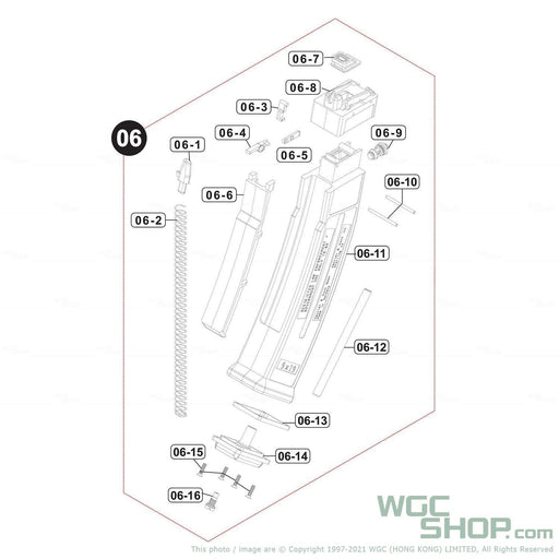 VFC Original Parts - UMP 9mm Gas Magazine Cap ( VGB3MAG180 ) - WGC Shop