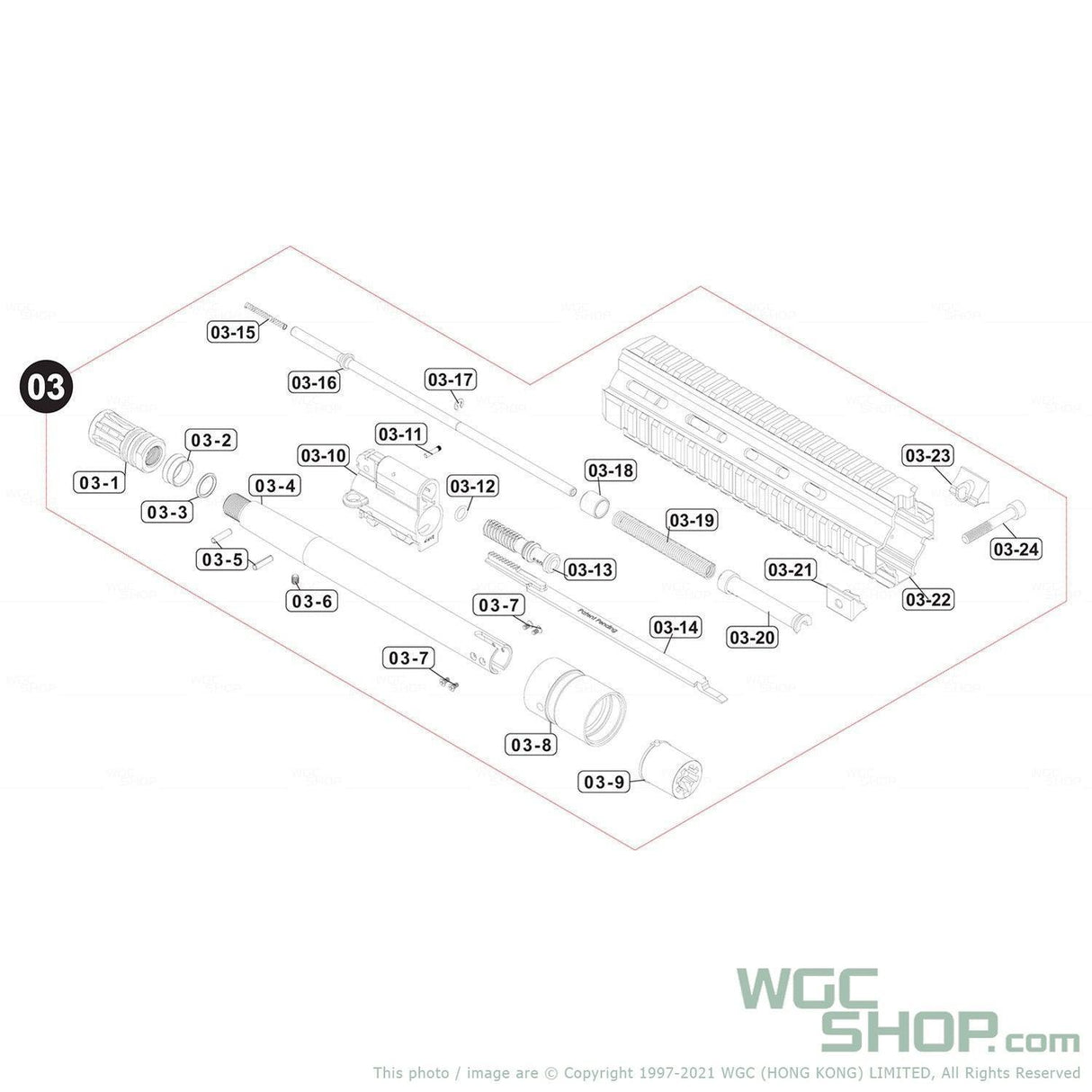 VFC Original Pats - HK416 GBB Piston Guide Bushing ( VG23PIS030 / 03-18 ) - WGC Shop