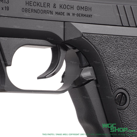 Trigger close-up view of VFC P7M13 GBB Airsoft - WGC Shop