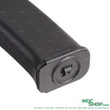 Bottom close-up view of VFC PP-19-01 35Rds Gas Airsoft Magazine