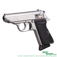 Left view of VFC PPK/S GBB Airsoft - Silver color