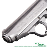 Left close-up view of VFC PPK/S GBB Airsoft - Silver
