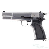 WE Browning Hi Power MK3 GBB Airsoft - Silver - WGC Shop