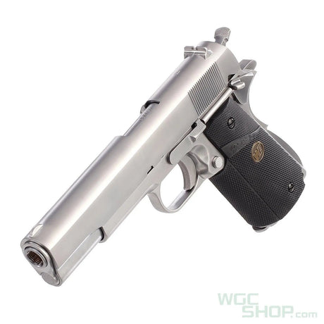 WE M1911A1 GBB Airsoft ( Silver / Black Rubber Grip ) - WGC Shop