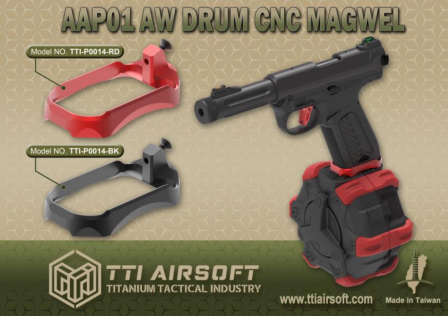 TTI AIRSOFT AAP-01 AW Drum CNC Magwell - WGC Shop