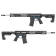 APS F - 1 Electric Airsoft ( AEG ) - RS - 2 Stock / eSilver Edge Black / Blue Switch APS-AEG-EBDR-BBL-2 - WGC Shop