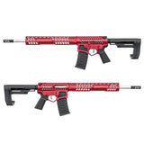 APS F - 1 Electric Airsoft ( AEG ) - RS - 2 Stock / eSilver Edge Red / Red Switch APS-AEG-EBDR-RR-2 - WGC Shop