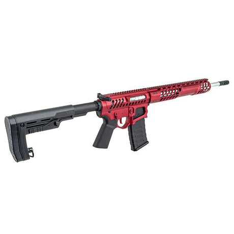 APS F - 1 Electric Airsoft ( AEG ) - RS - 2 Stock / eSilver Edge Red / Red Switch APS-AEG-EBDR-RR-2 - WGC Shop