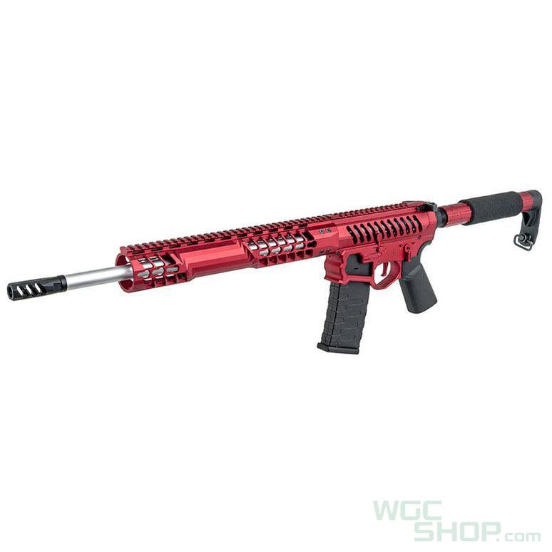 APS F - 1 Electric Airsoft ( AEG ) - Tron Stock / eSilver Edge Red / Red Switch APS-AEG-EBDR-RR-T - WGC Shop