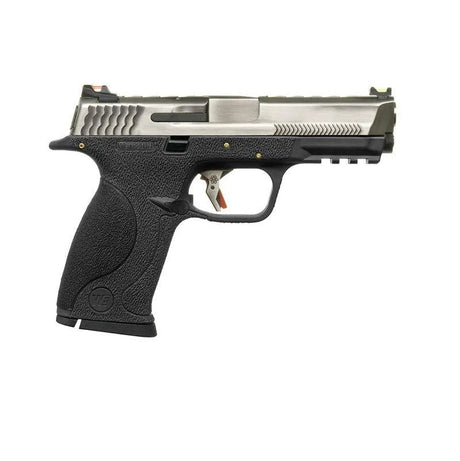 WE M&P9 T6A GBB Airsoft ( Silver Slide / Silver Barrel / Black Frame ) - WGC Shop