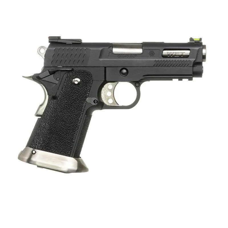 WE Hi-Capa 3.8 Brontosaurus GBB Airsoft - Black - WGC Shop