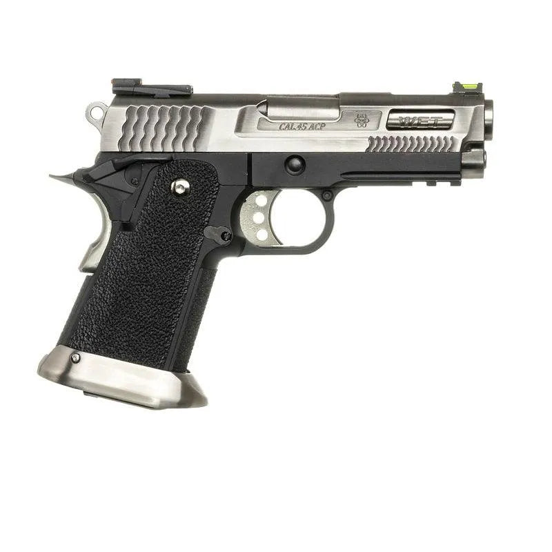 WE Hi-Capa 3.8 Brontosaurus GBB Airsoft - Silver - WGC Shop