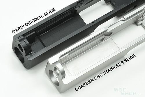 GUARDER Stainless CNC Slide for Marui G19 Gen3 GBB Airsoft ( Metallic Silver ) - WGC Shop
