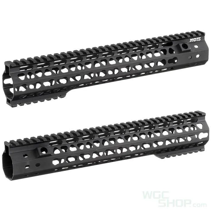 G&P GBB MOTS 12.5inch Full Keymod Rail for WA System M4 / M16 GBB ( Black ) - WGC Shop