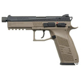 KJ WORKS CZ P-09 CO2 GBB Airsoft - Tan / Thread Barrel with Cap - WGC Shop