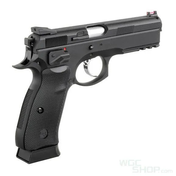 KJ WORKS CZ-75 SP-01 Shadow CO2 Blowback Airsoft - Black - WGC Shop