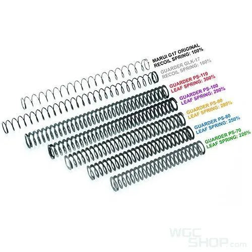 GUARDER 100mm Steel Leaf Recoil Spring for Marui G-Series / M&P GBB Airsoft ( PS-100 ) - WGC Shop